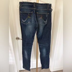 Rock & Republic Dark Blue Denim Distressed Jeans